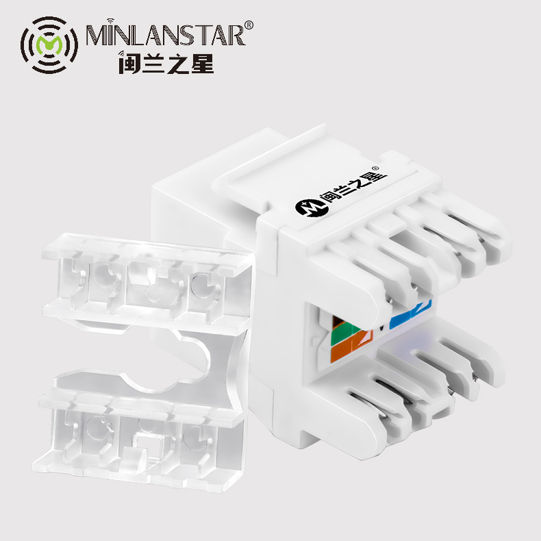 六类180度非屏蔽模块	ML-6/180-M